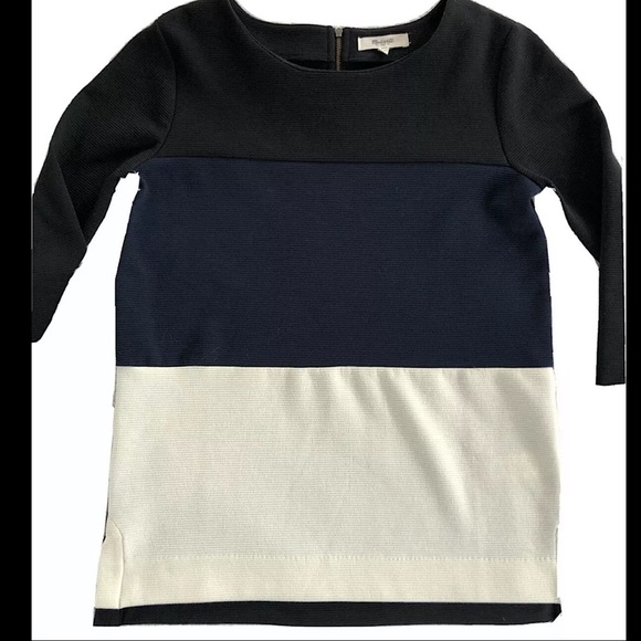 Madewell Gallerist Ponte Knit Color Block Top - Picture 7 of 7